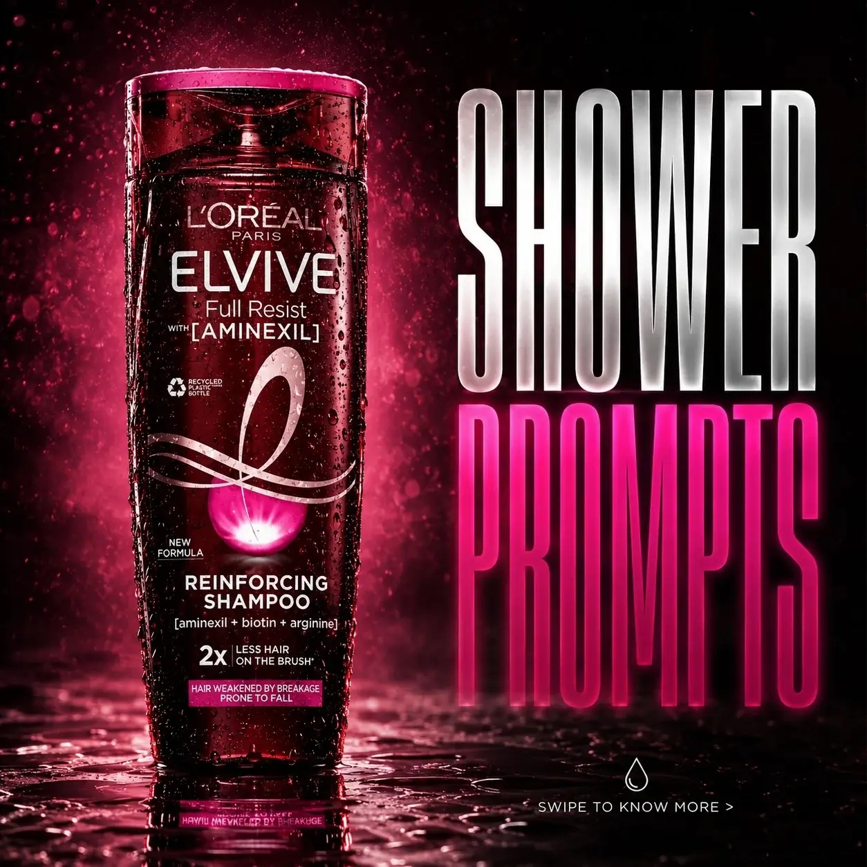 L'Oréal ELVIVE AI hair-care campaign concept