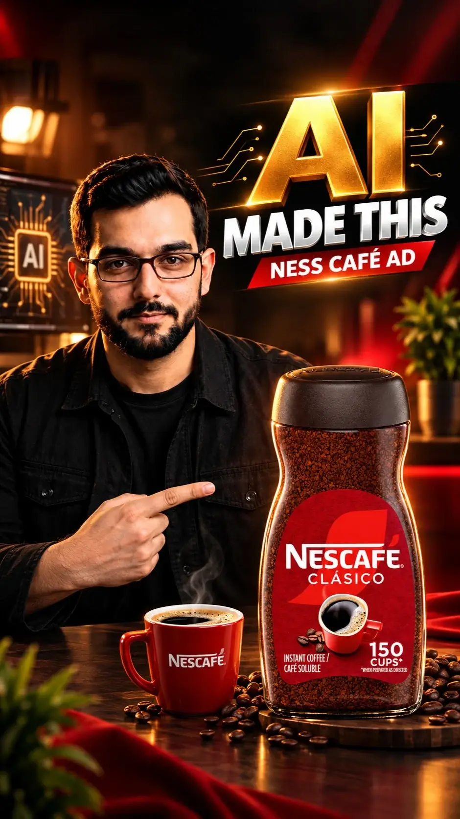 Nescafé AI advertisement reel cover