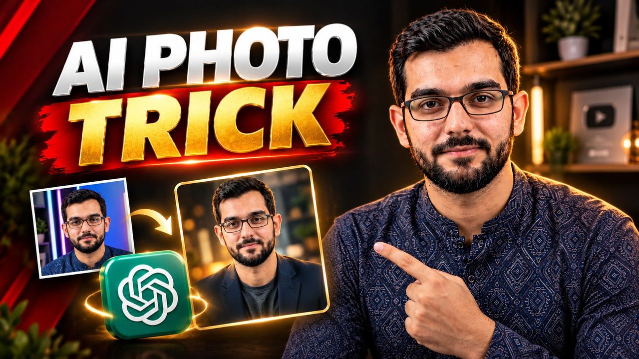 Professional 16:9 thumbnail for AI Photo Trick: Transform Any Photo with ChatGPT in 2026