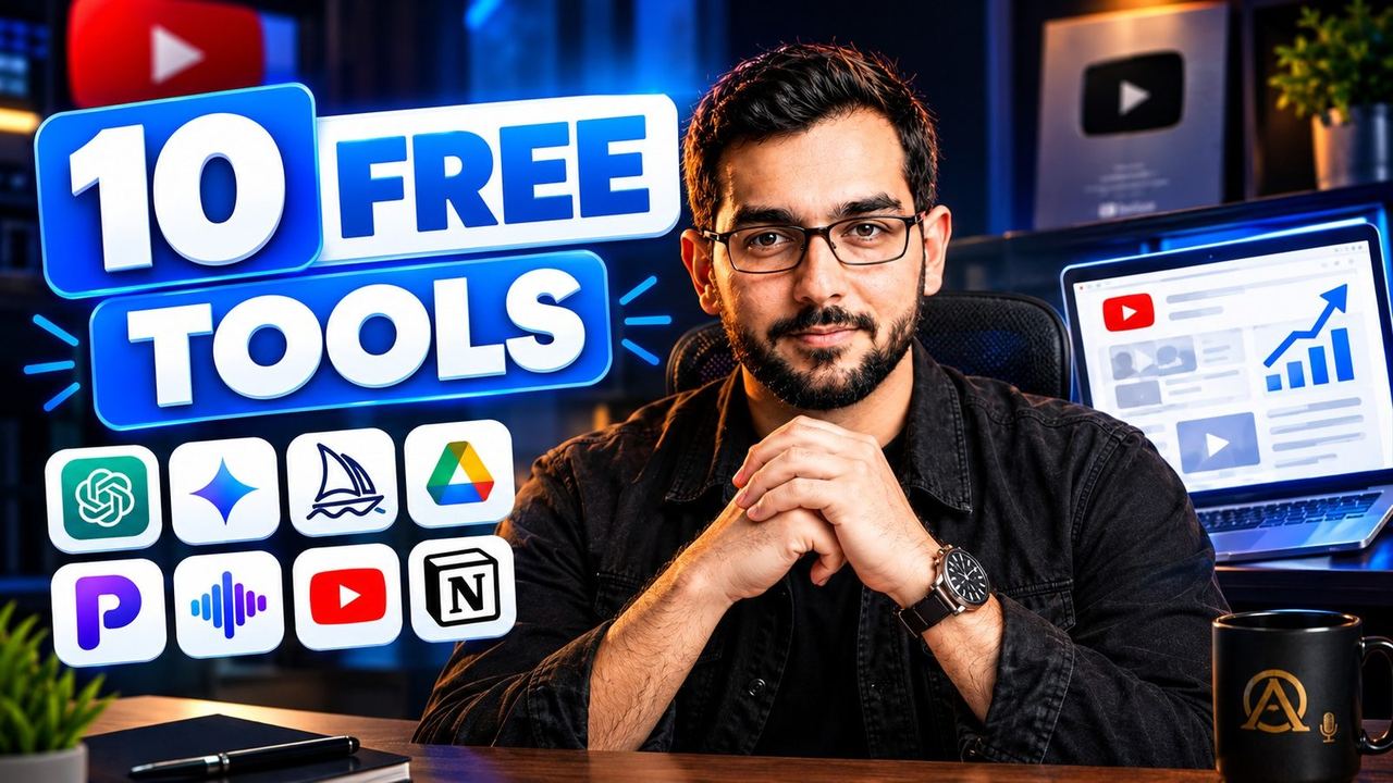 Professional 16:9 thumbnail for The Beginner's Free AI Toolkit in