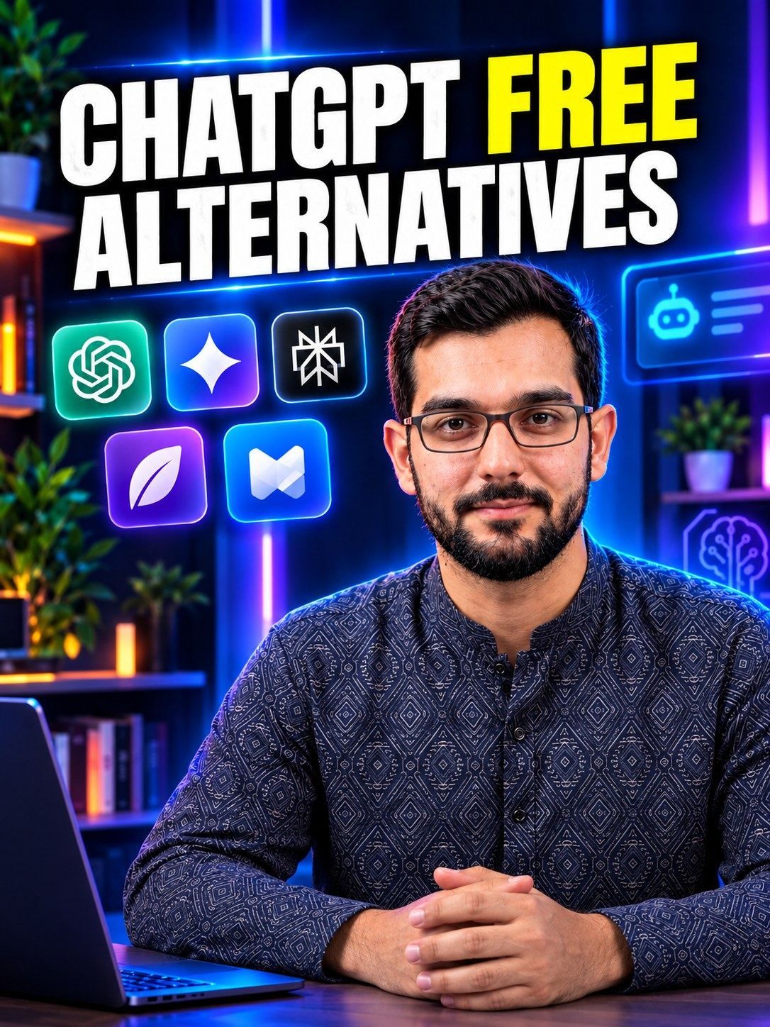 Professional 16:9 thumbnail for 3 Free AI Websites That Replace ChatGPT Premium in 2026