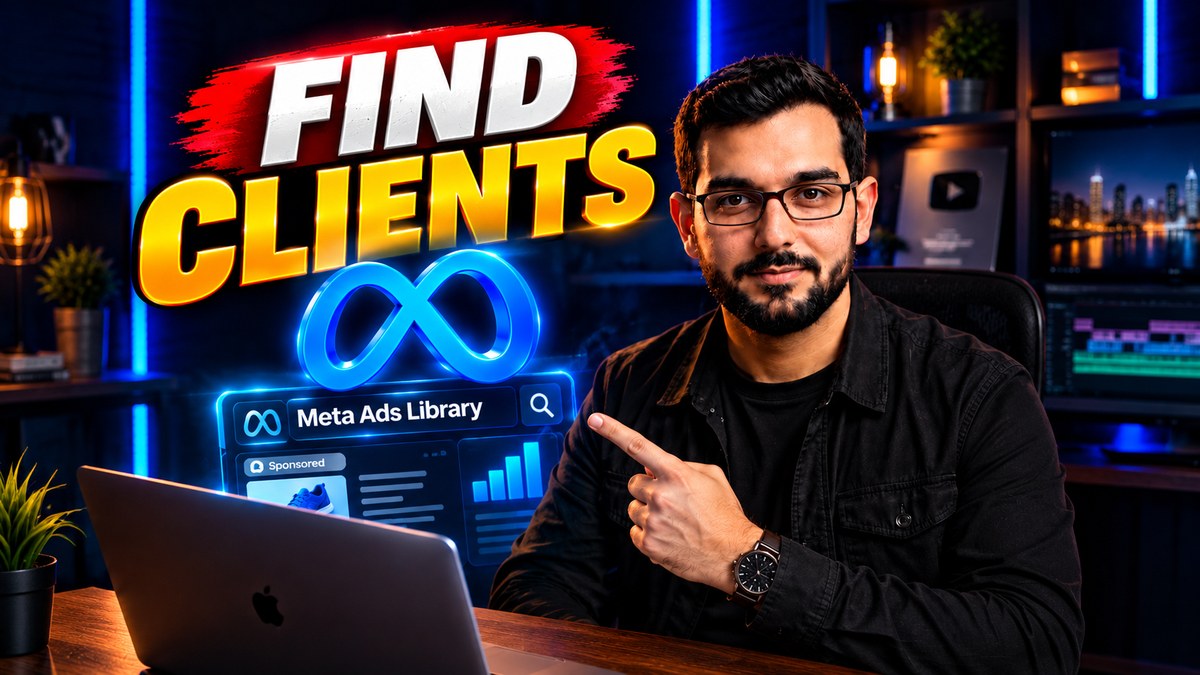 Professional 16:9 thumbnail for How to Find Clients Using the Meta Ads Library