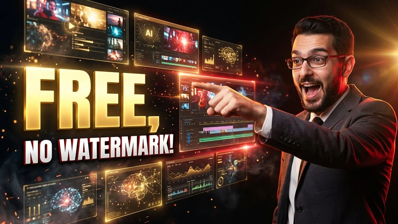 Professional 16:9 thumbnail for Free AI Video Generator Without Watermark: 10 Best Tools in 2026
