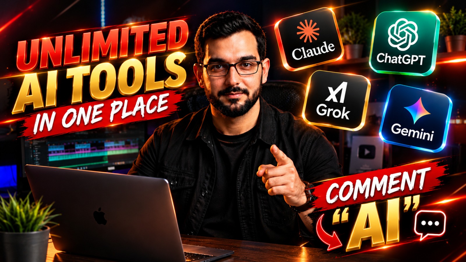 Professional 16:9 thumbnail for LMArena (Arena AI) 2026: Compare Claude, ChatGPT, Gemini and Grok Free in One Place