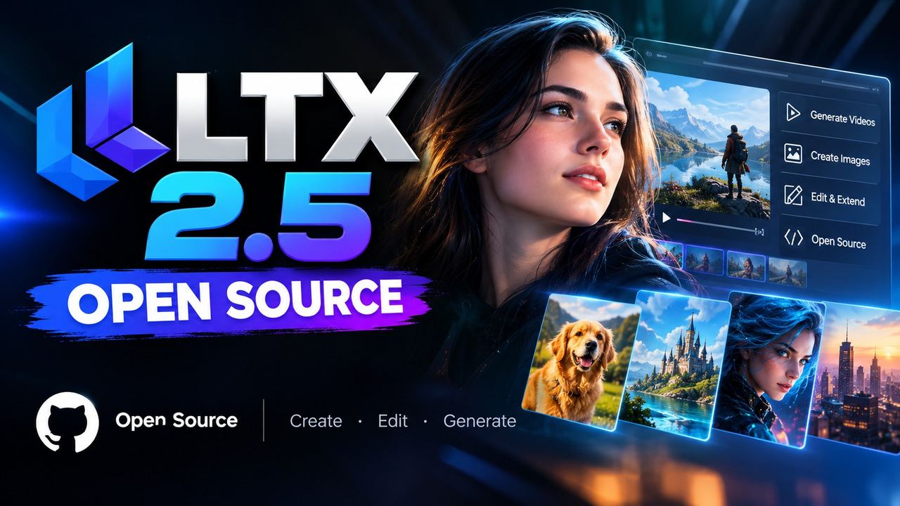 Professional 16:9 thumbnail for LTX 2.5: The Open-Source AI Video Model Creators Need (2026)