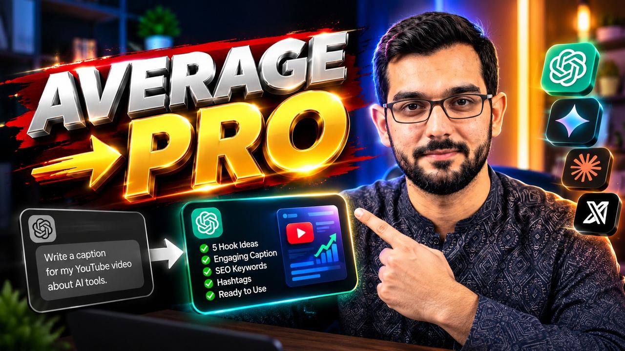 Professional 16:9 thumbnail for Prompt Like a Pro: The Simple Framework That Turns Average AI Output Into Professional Results in