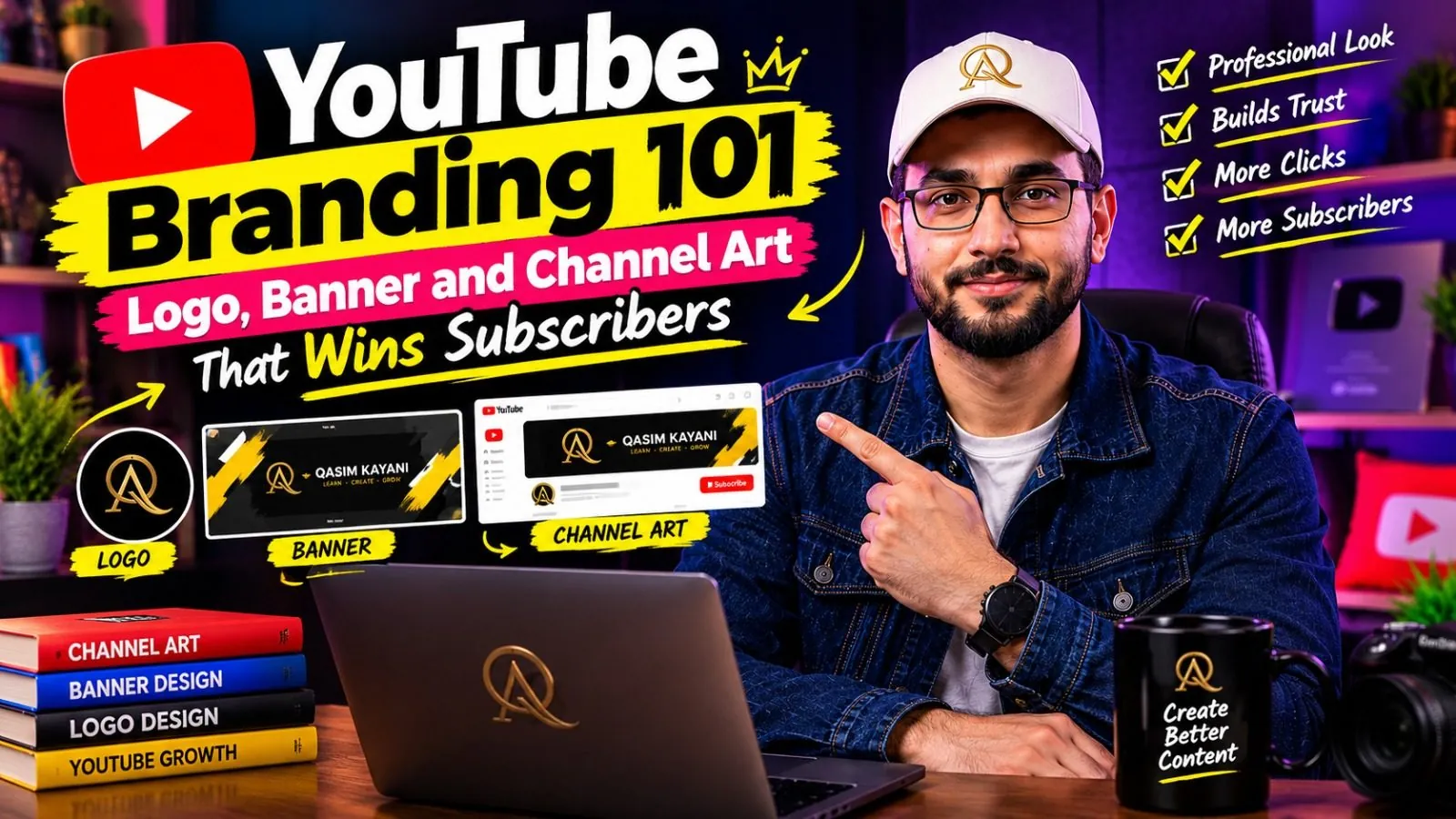 Professional 16:9 thumbnail for YouTube Branding 101: Logo, Banner, and Channel Art That Wins Subscribers