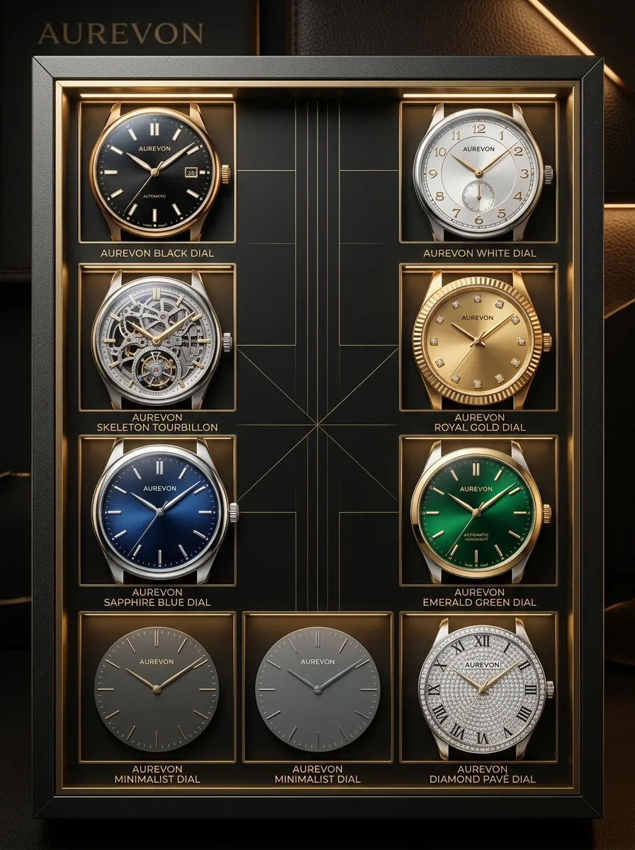 Precision watch logo and brand identity presentation