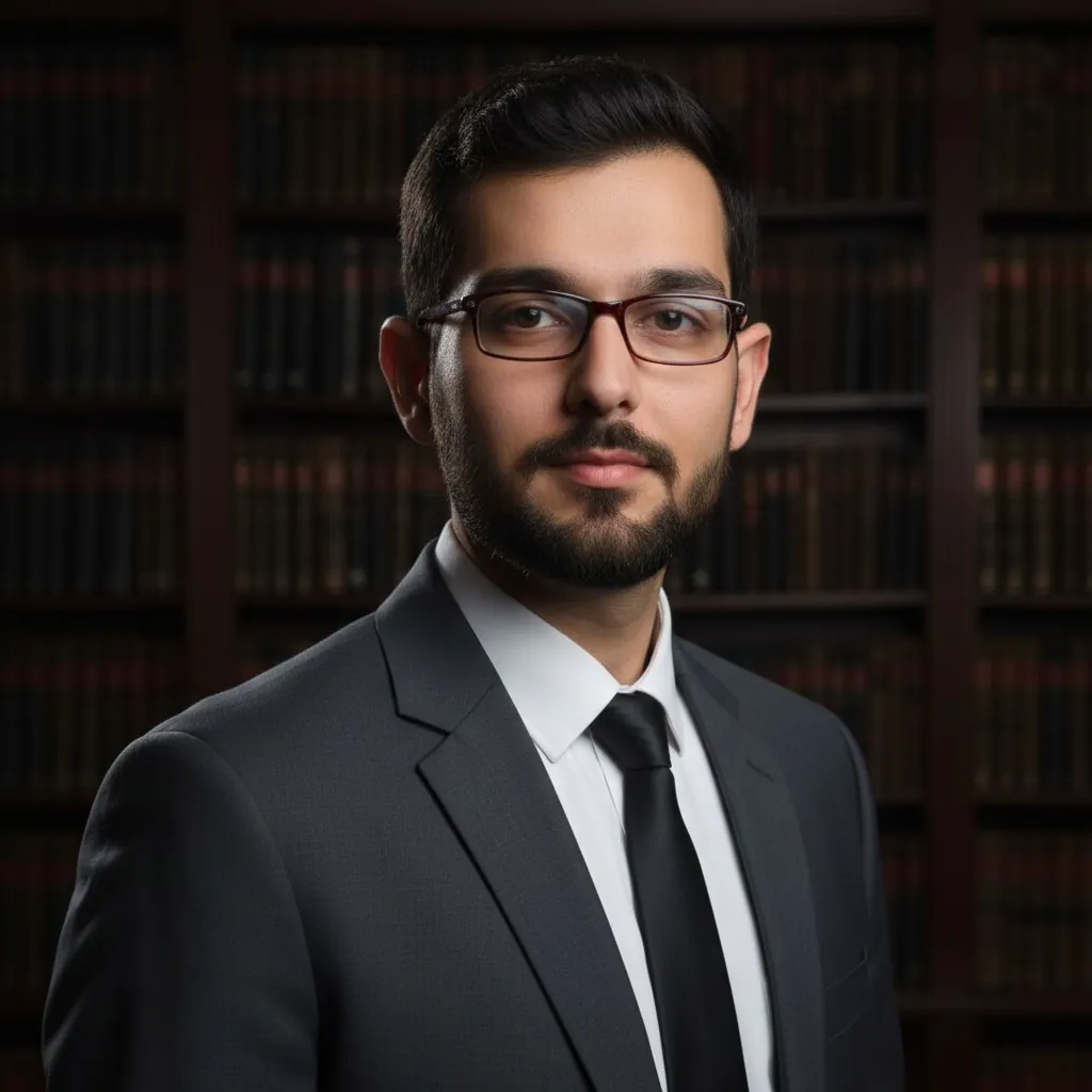Portrait of Qasim Kayani in a suit