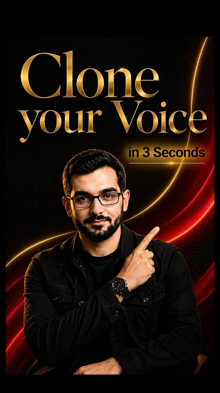 Thumbnail for Clone Your Voice in 3 Seconds Instagram reel