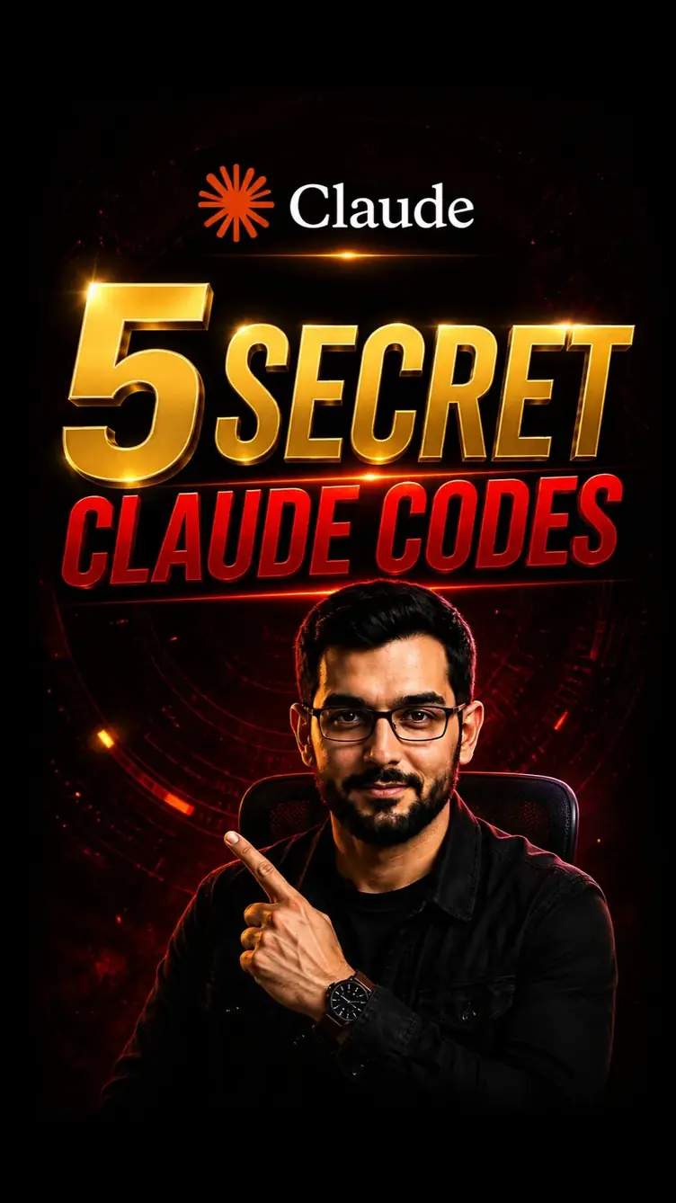 Thumbnail for 5 Secret Claude Codes You NEED to Know Instagram reel