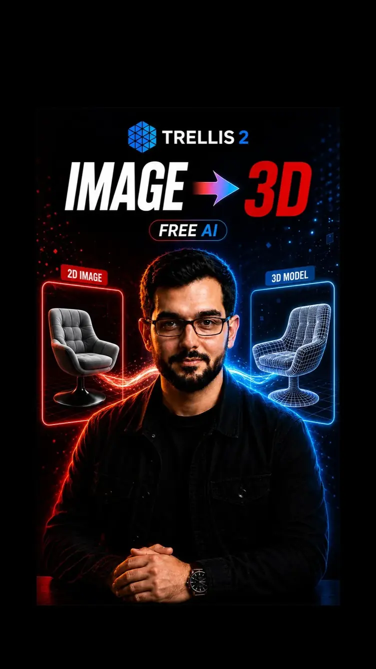 Thumbnail for This AI Turns Images Into 3D Models Instagram reel