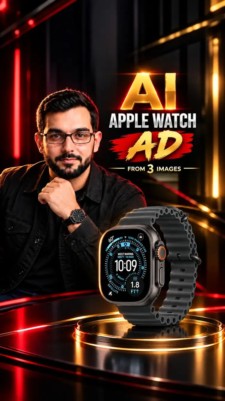 Thumbnail for Apple Watch AI Ad From Just 3 Images Instagram reel