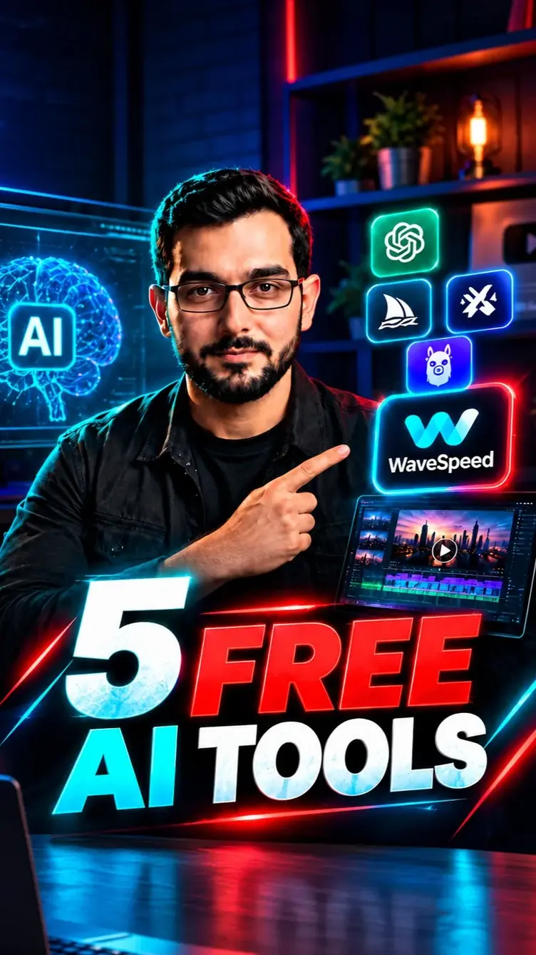 Thumbnail for 5 FREE AI Tools You Need to Know Instagram reel