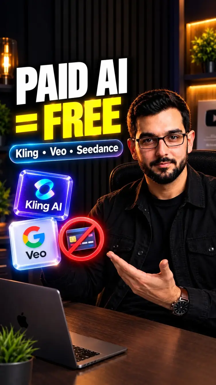 Thumbnail for 3 Secret Websites to Use Kling, Veo & Seedance 2 for FREE Instagram reel