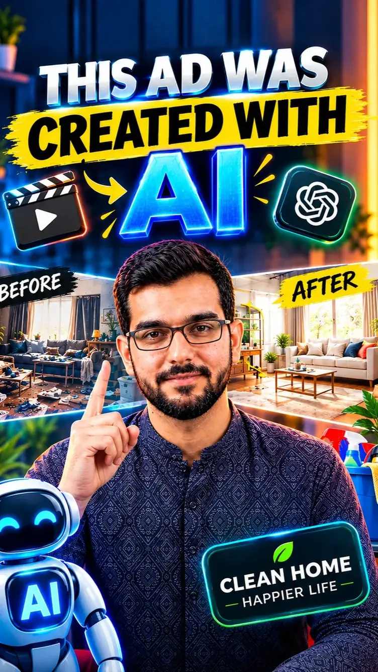 Thumbnail for This entire ad was created with AI Instagram reel