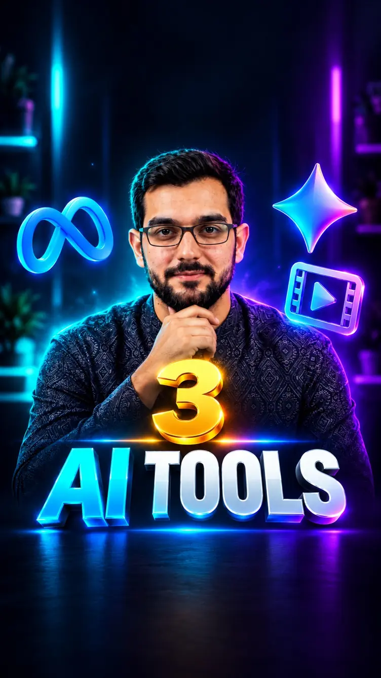 Thumbnail for 🚀 Ghanton ka kaam minutes mein! Top 3 AI Tools Instagram reel