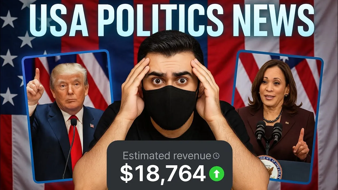 USA Politics News viral niche YouTube thumbnail