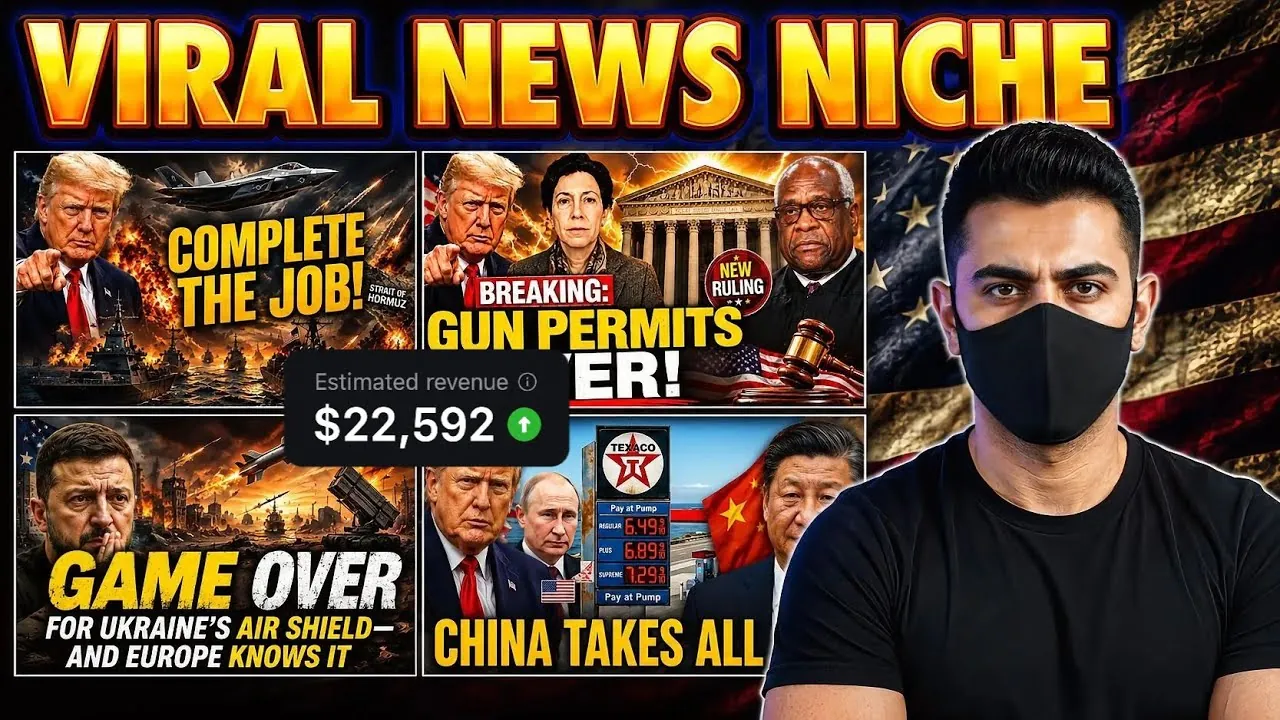 Viral News Niche revenue YouTube thumbnail