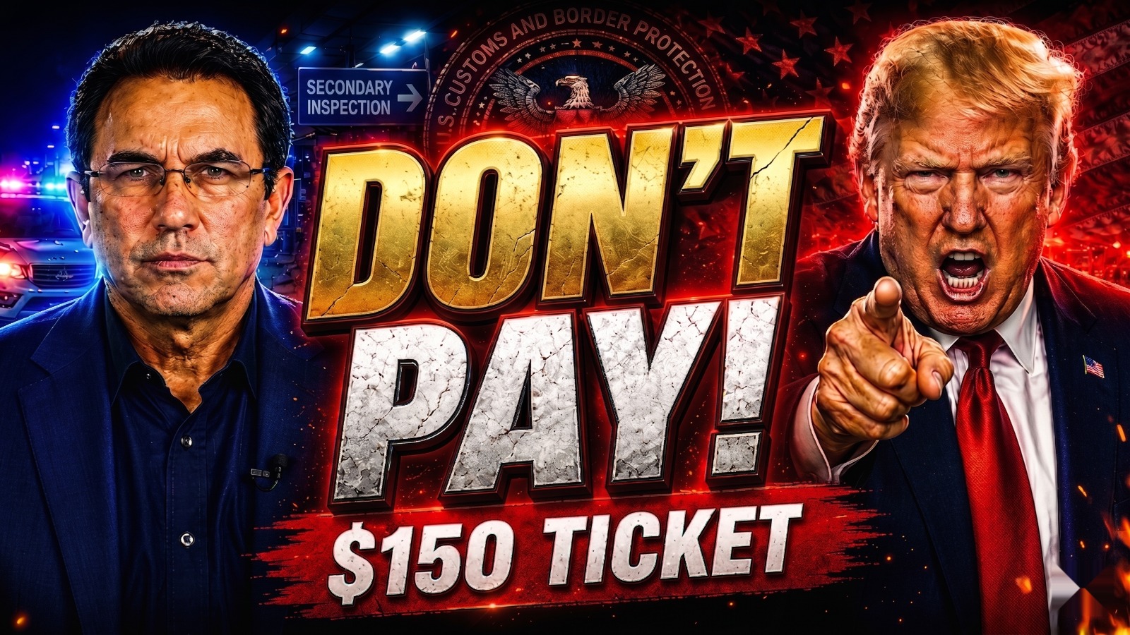 DON'T PAY! $150 Ticket YouTube thumbnail design