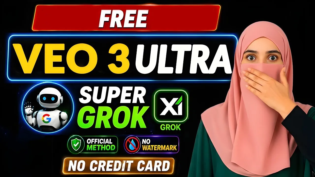 Veo 3 Ultra Free AI tools YouTube thumbnail